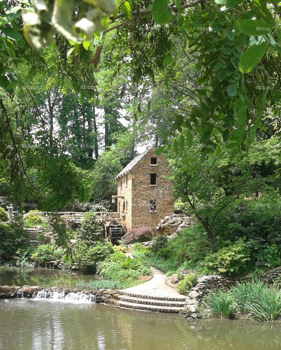 Hideaway in the woods. The Old Mill in Little Rock Arkansas is a hidden gem surrounded by a beautiful forest.