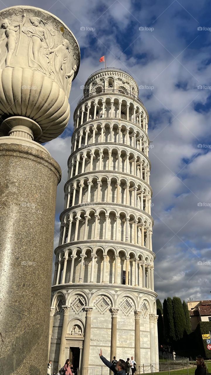 Bucket list: to hold up the Leaning Tower of Pisa