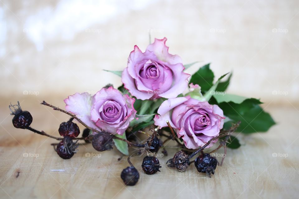 Pink roses bouquet