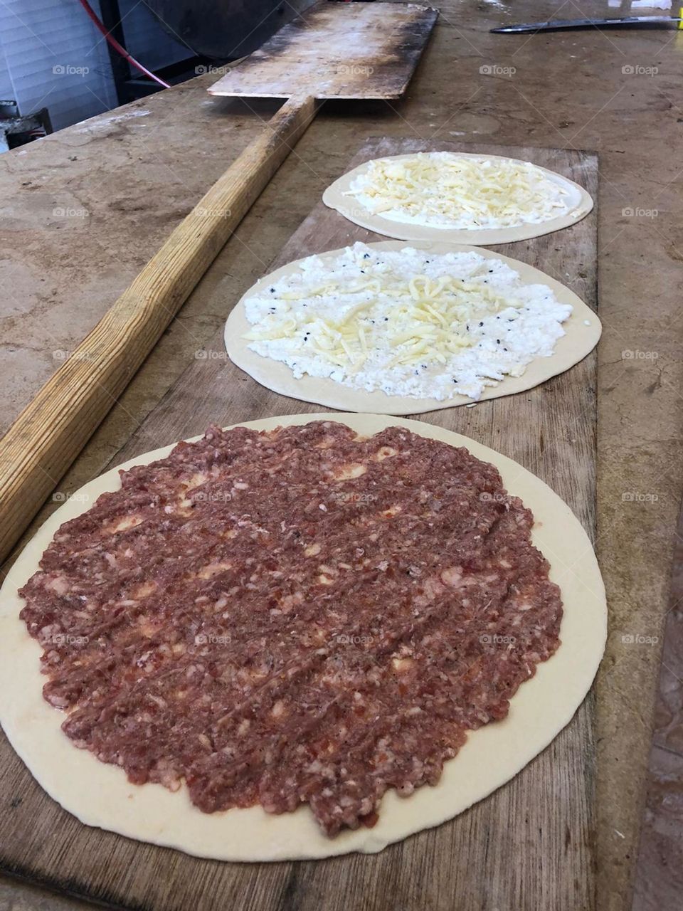 The pizza oven in the embers