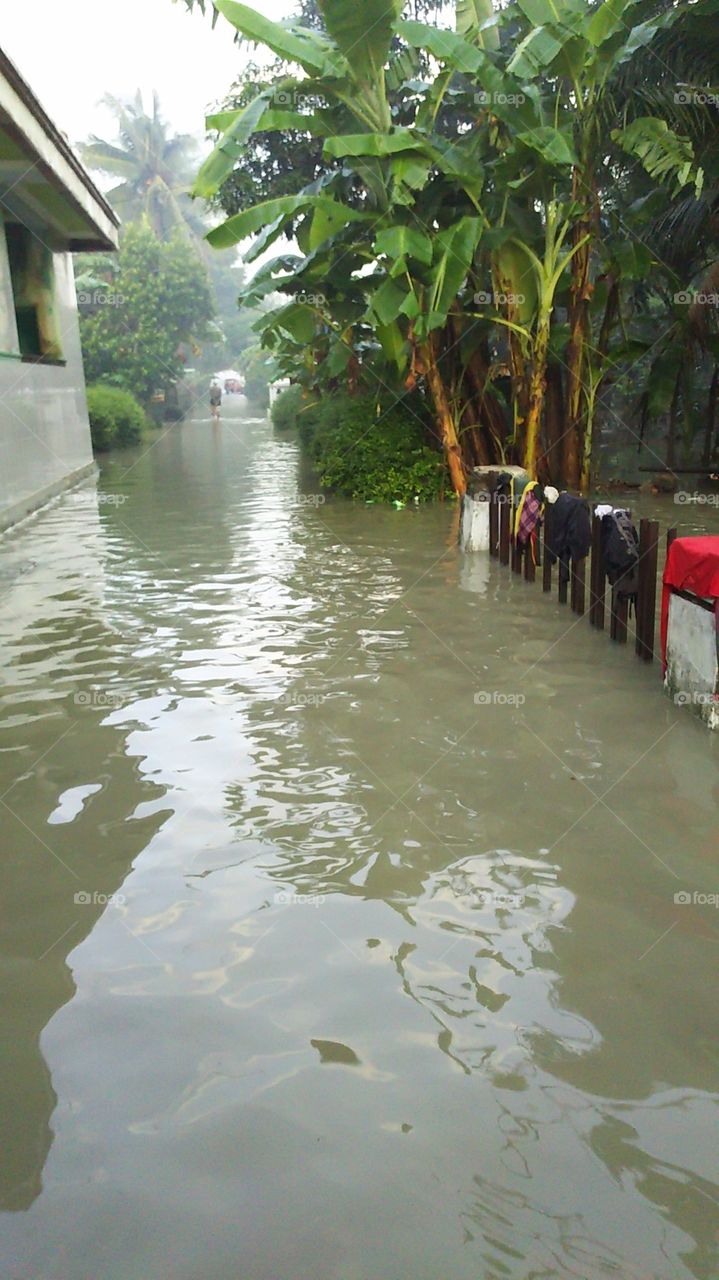flooding in vilage