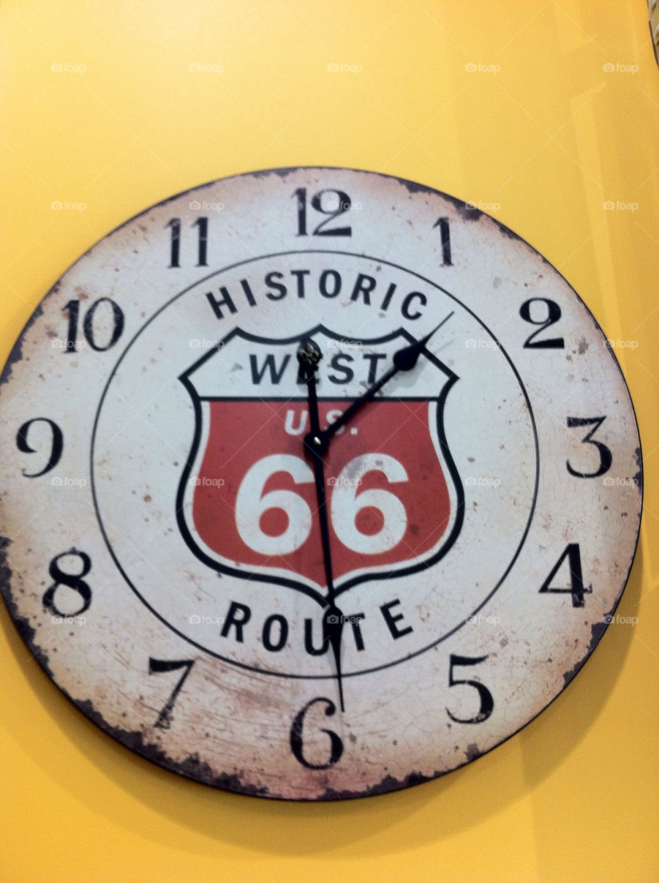 yellow wall clock phillips by tplips01