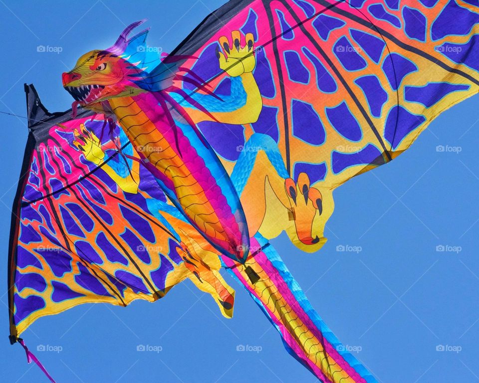 Colorful dragon kite 