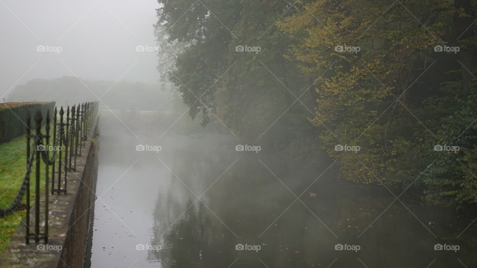 A foggy morning in Antwerp