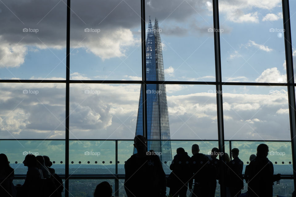 Tourists at Sky Garden