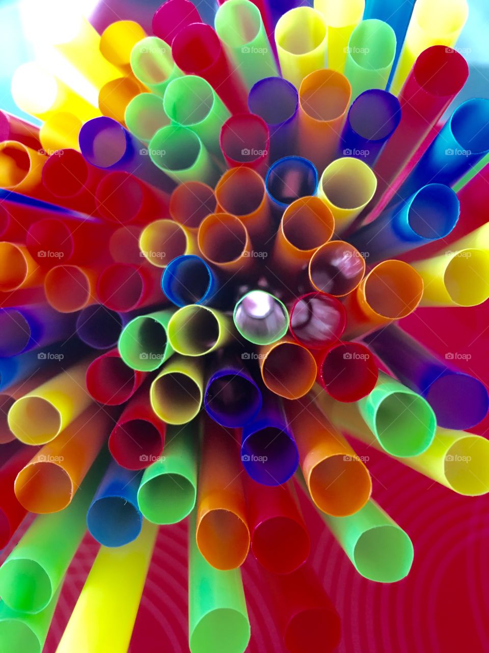 Colored straws 