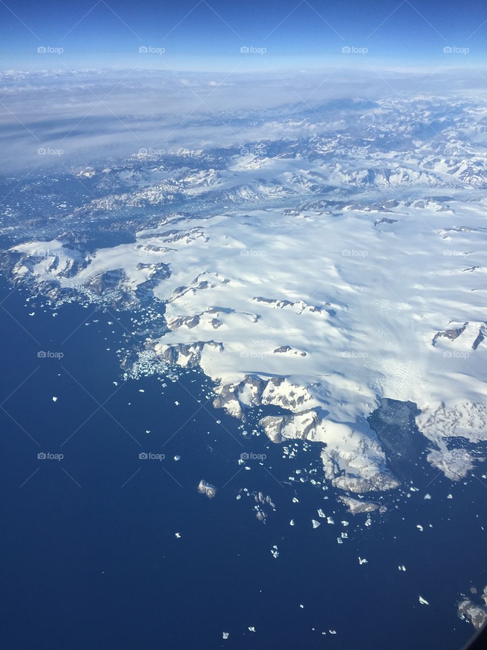 Winter landscape of Greenland 