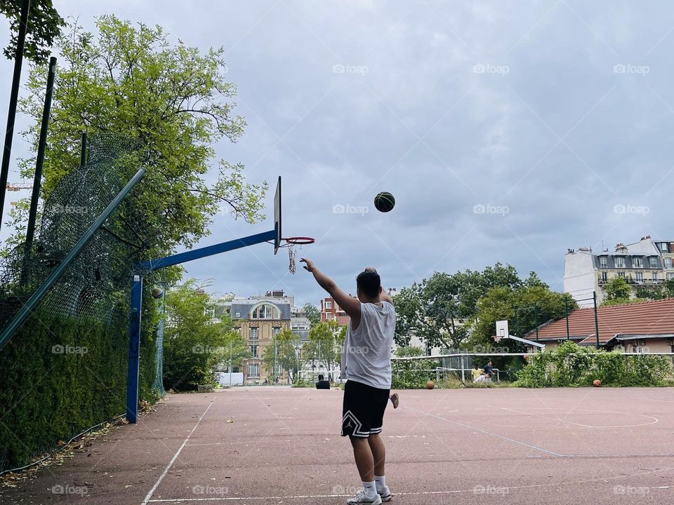Playing basketball 🏀