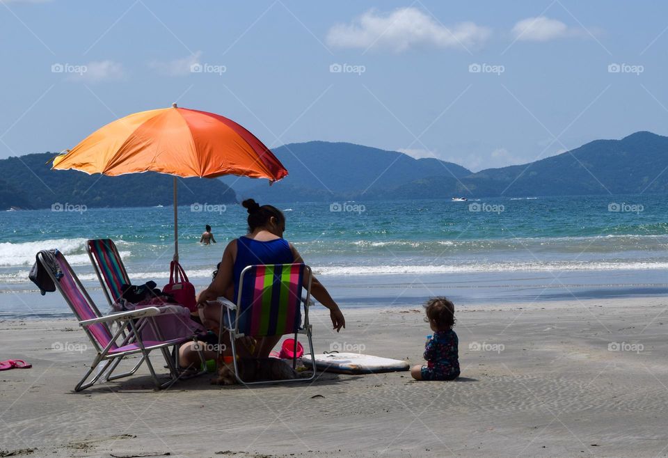 Beach Ubatuba SP BRAZIL