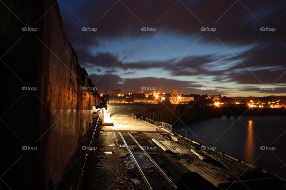 night hotel lighthouse harbour by leonbritton123