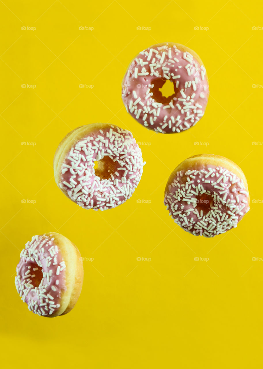 Colourful Doughnuts with Sprinkles