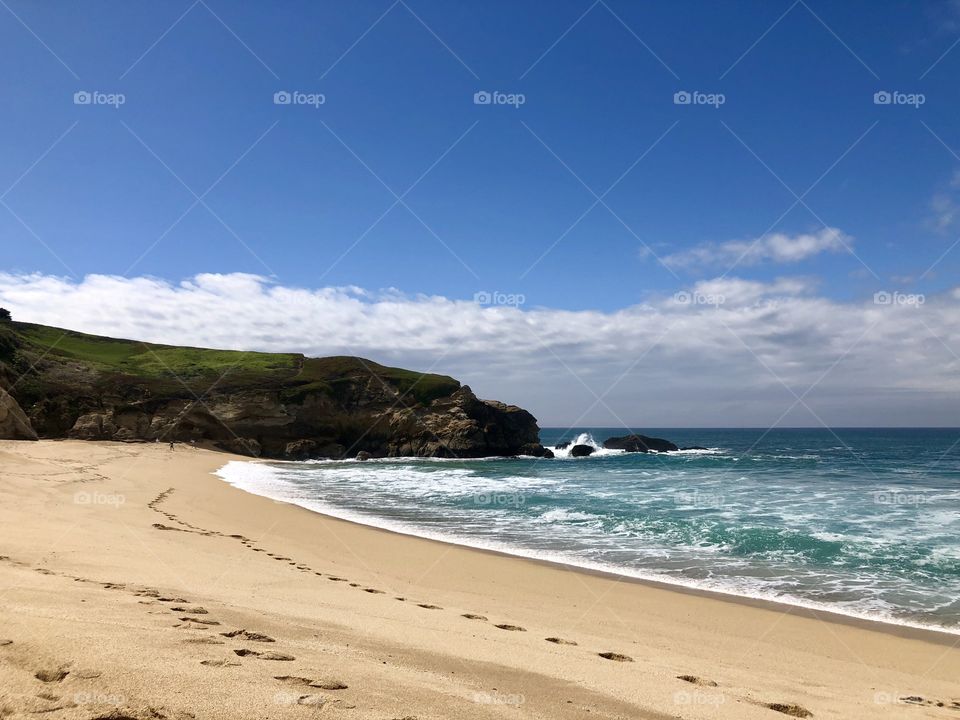 Shore footprints 