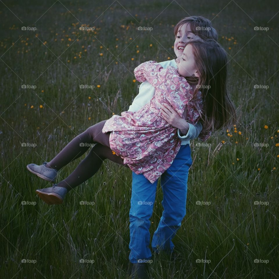 Child, Girl, Fun, Grass, Love