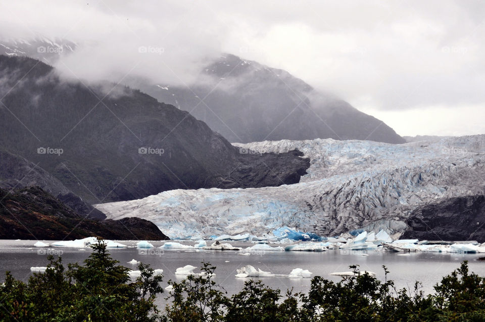 snow mountain ice hill by refocusphoto