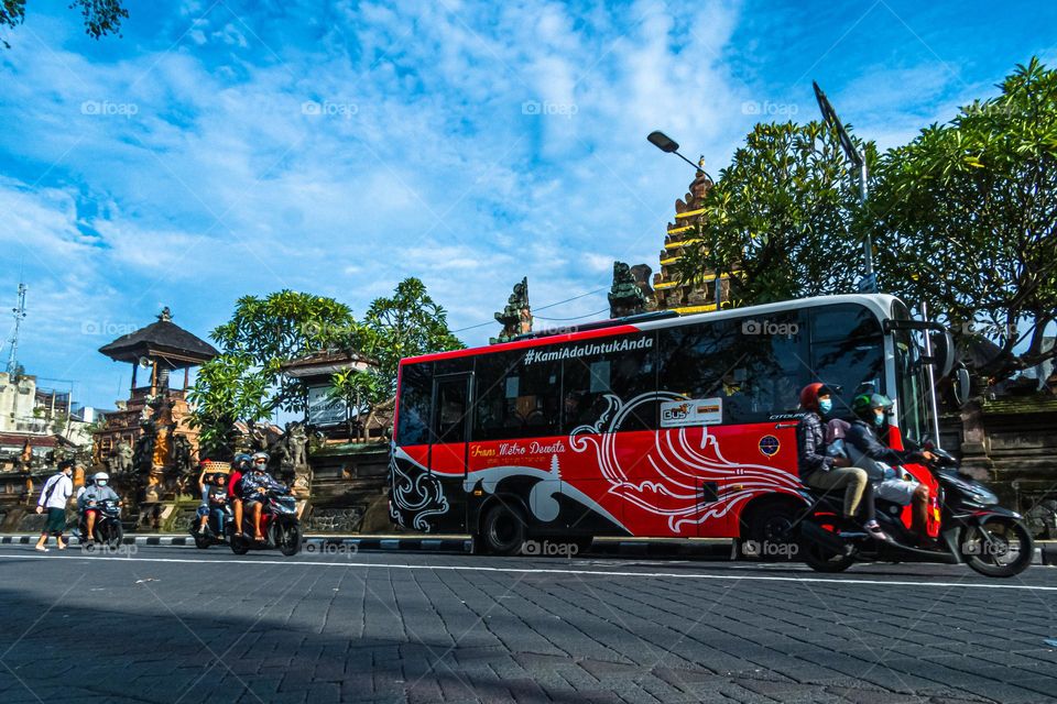 Downtown of Denpasar City, Bali