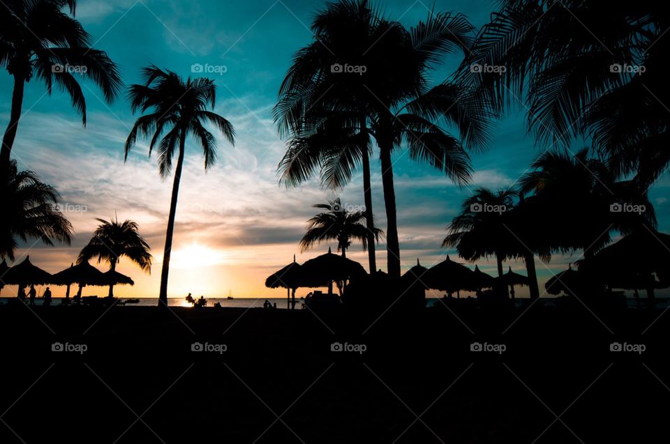 Caribbean sunset