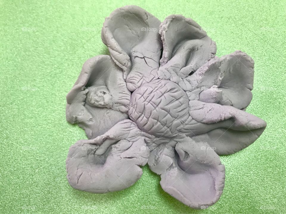 Play dough flower made today at work! 