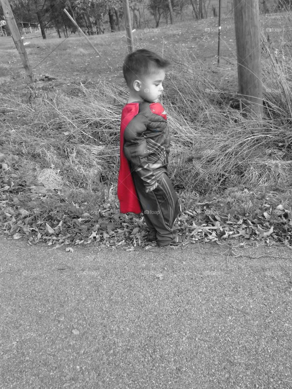 Superboy deep in thought