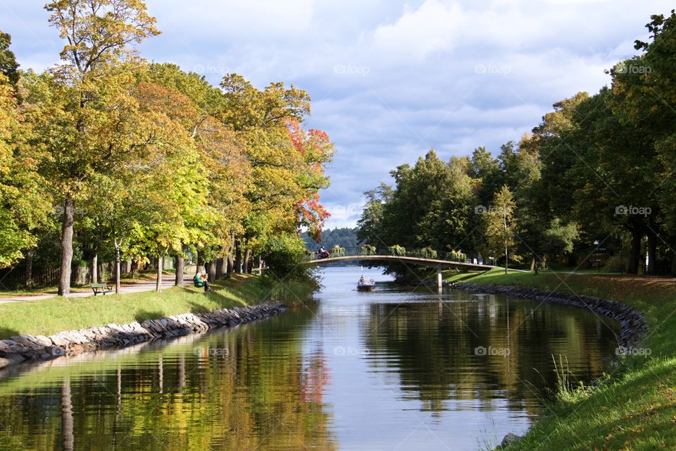 Djurgården canal, Sweden . Djurgården canal, Sweden 