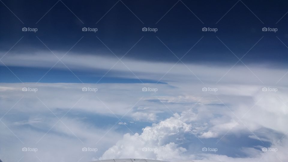 Take pictures from the plane