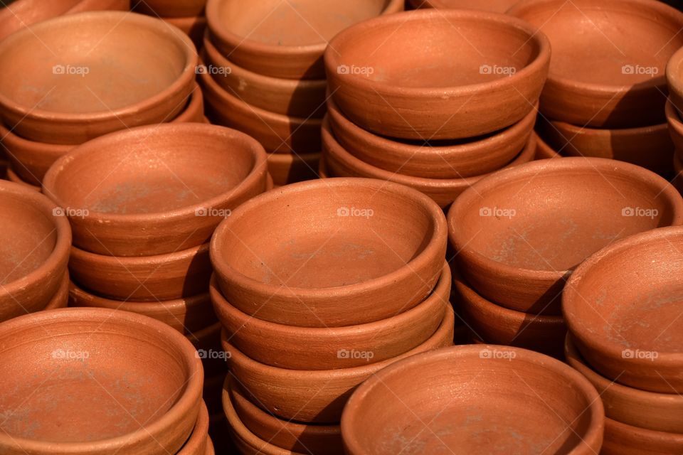 Clay pots