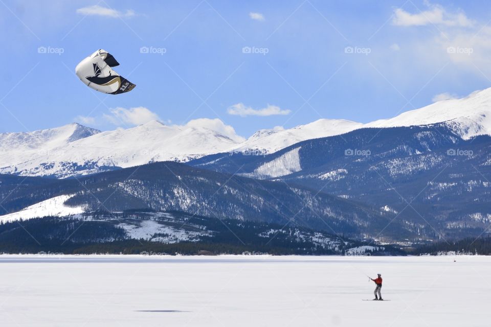 Flying above the ice