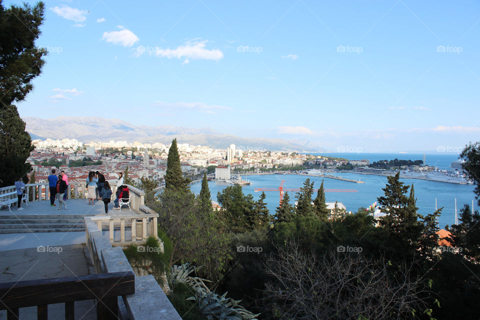 Marjan hill in the city of Split