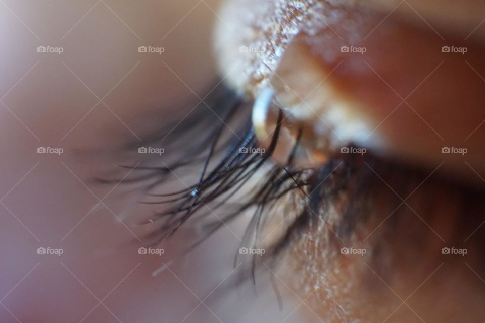 Eye#lashes#drop#water