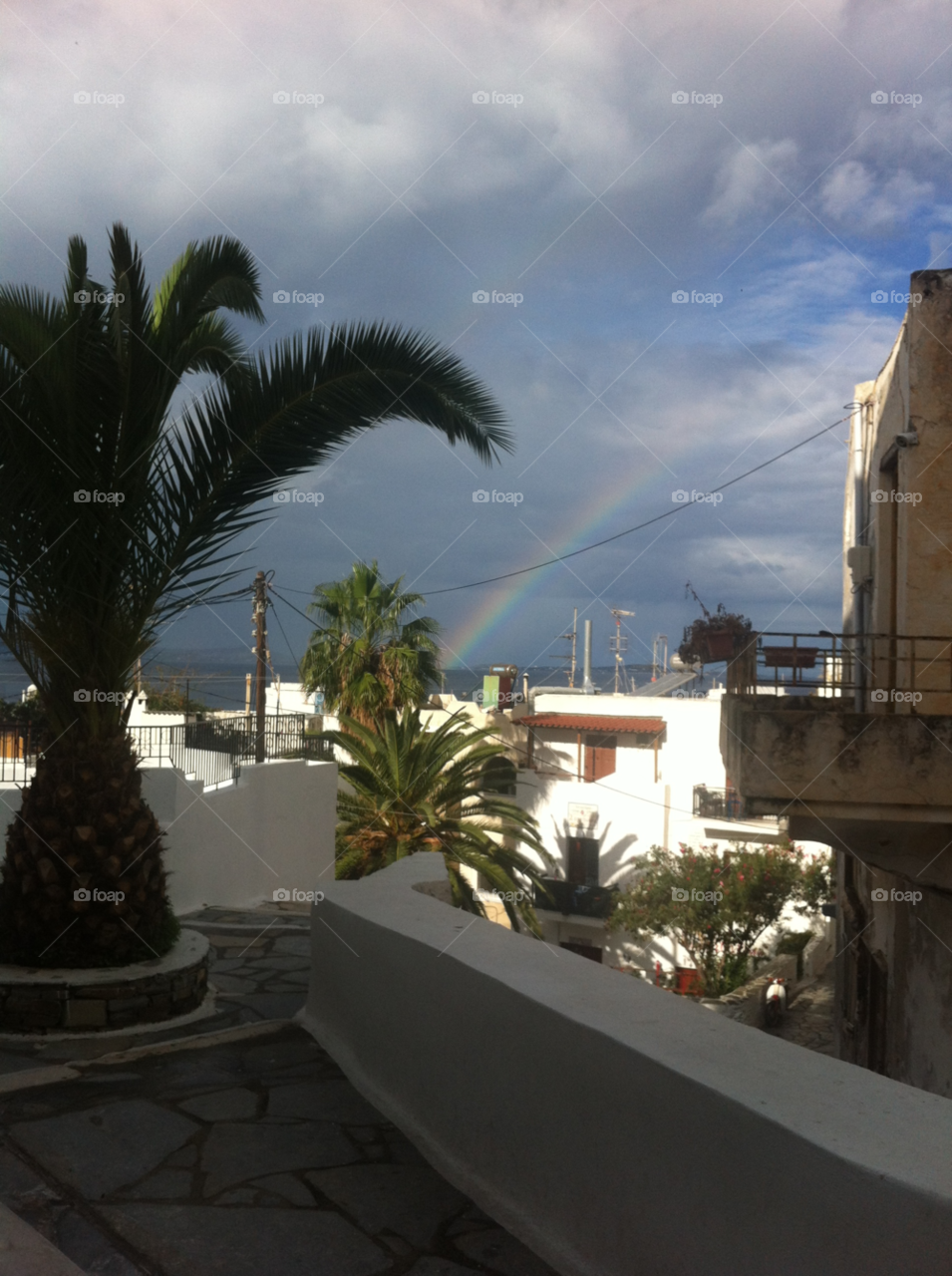 sky rainbow naxos by giannak