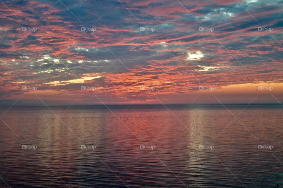 Sunless Sunset at Lake Michigan