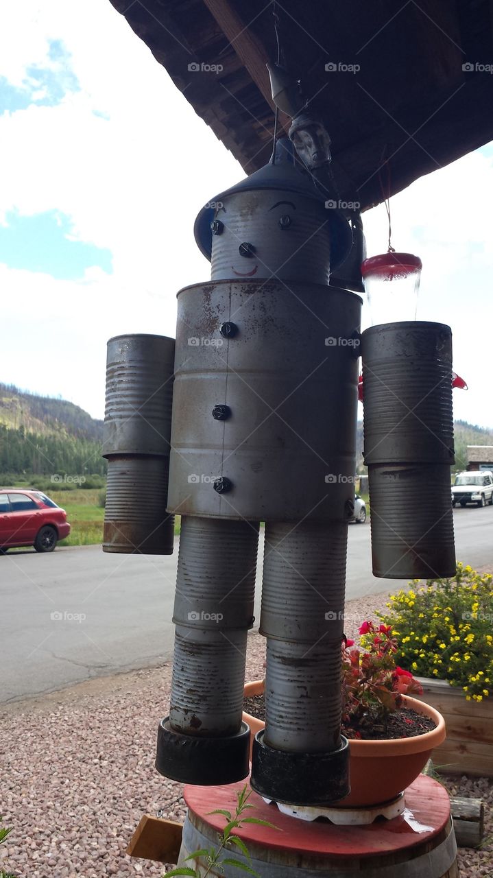 Tin man decoration