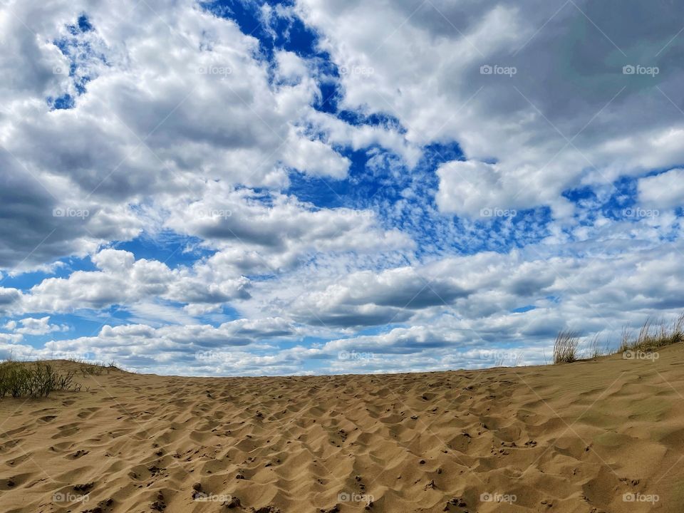 Top of the sand dunes