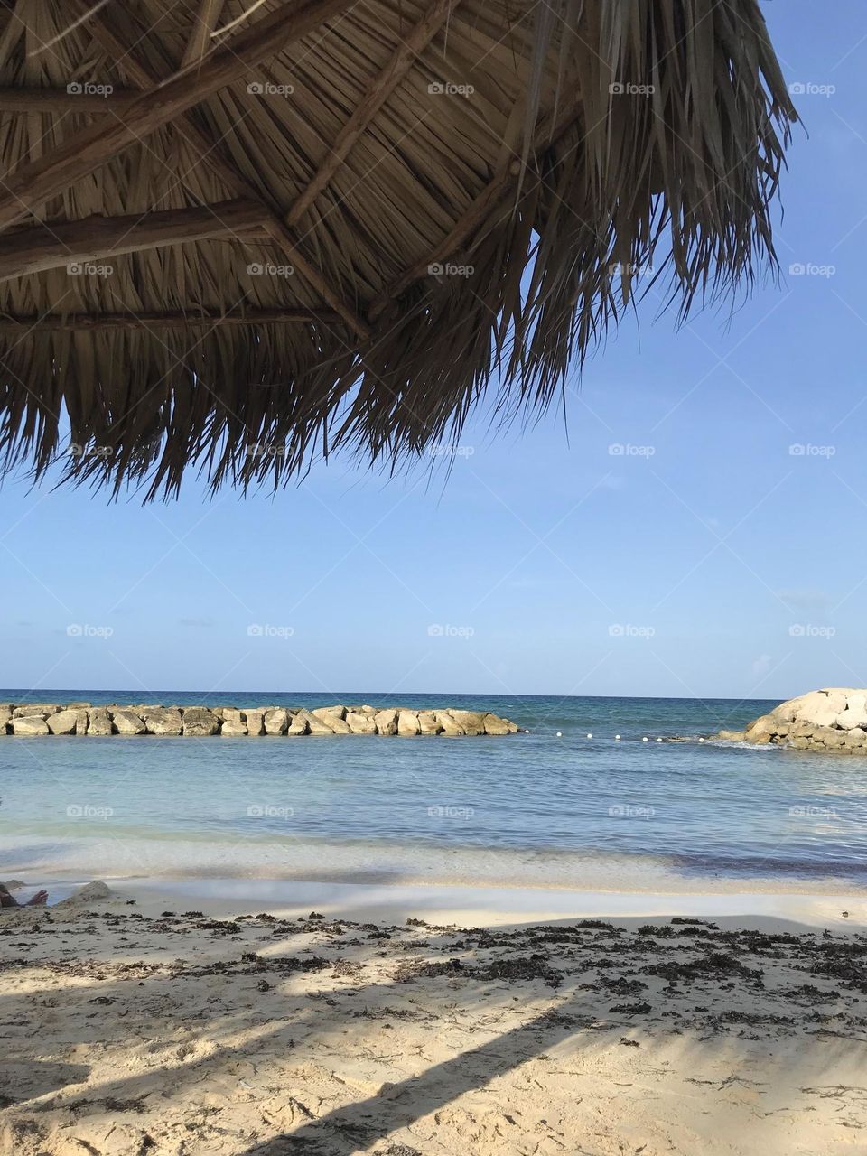 Jamaican Beach Cabana View