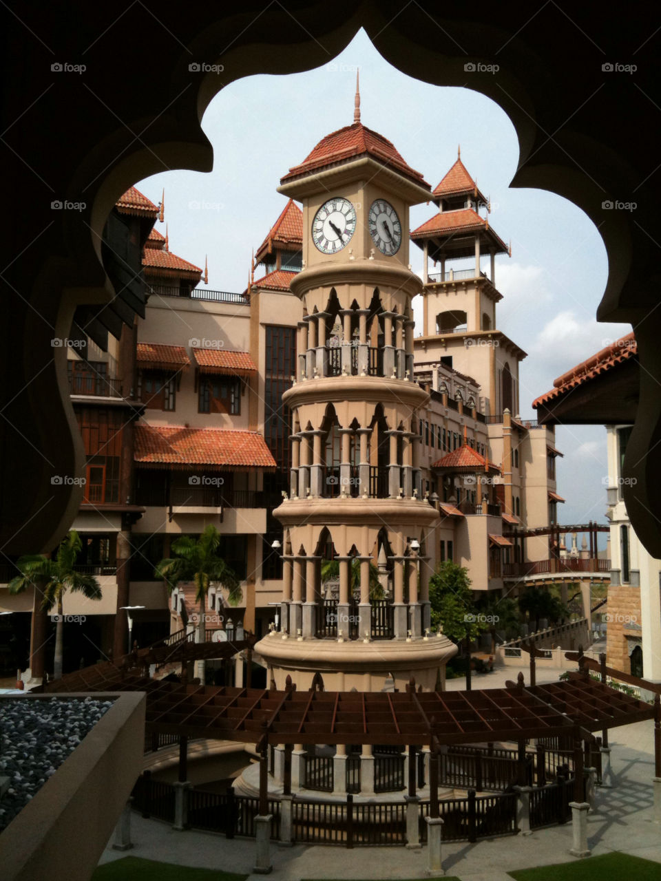 travel buildings hotel clock by jidin