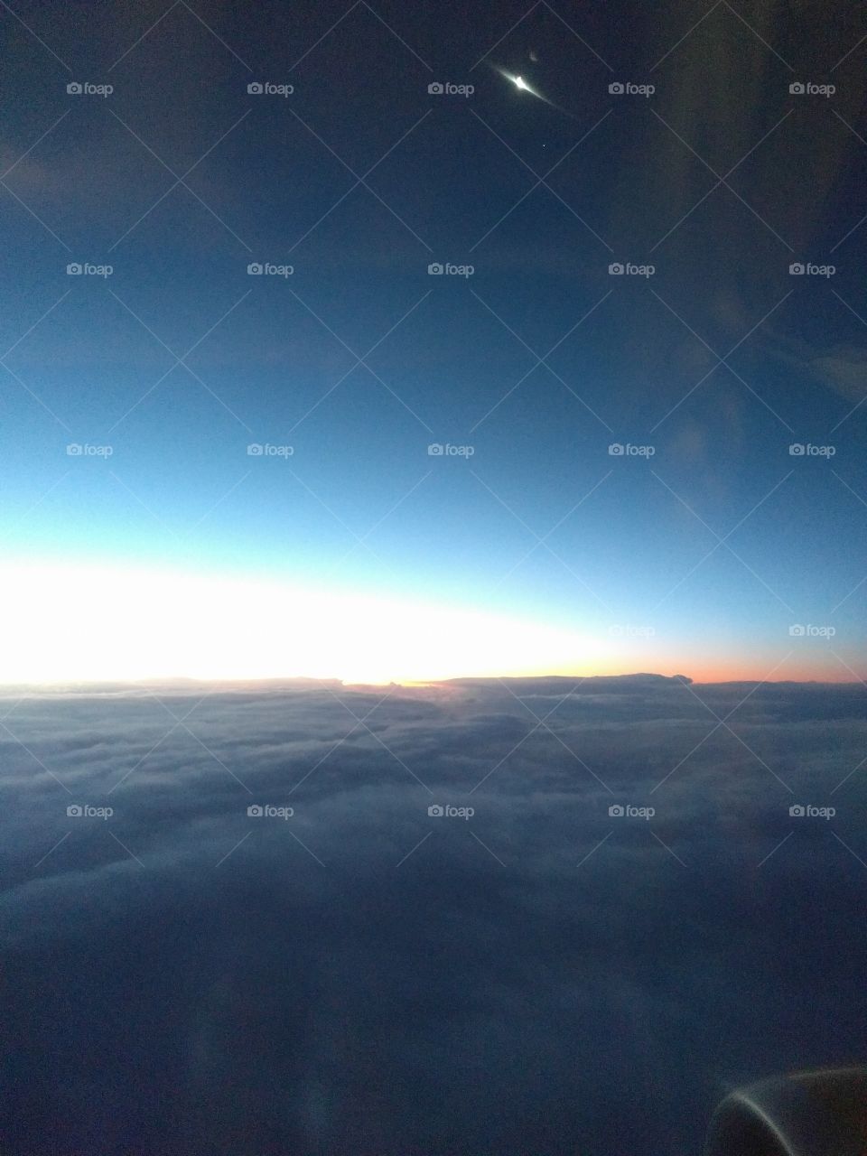 sunrise from the air