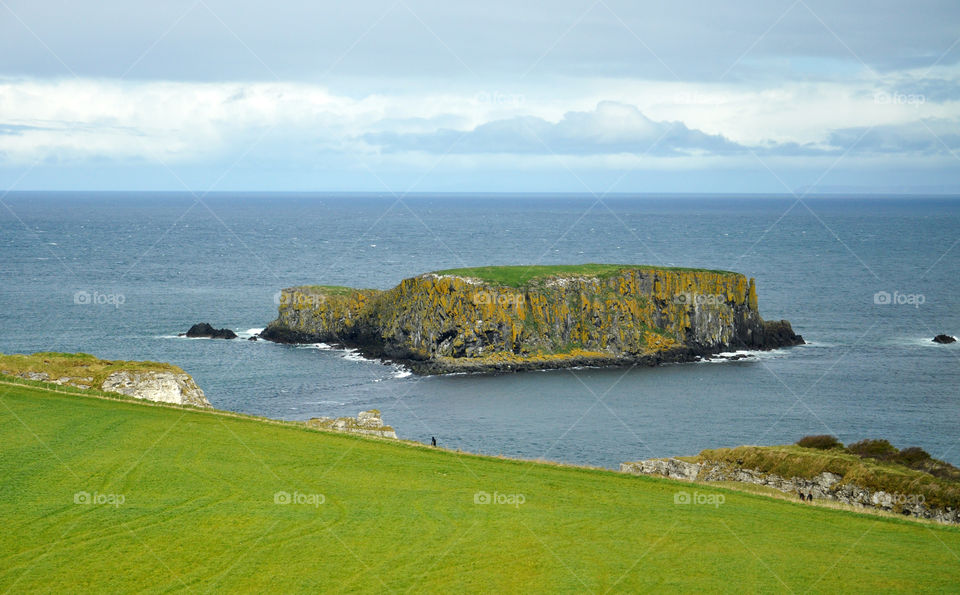 nothern ireland view. coastline