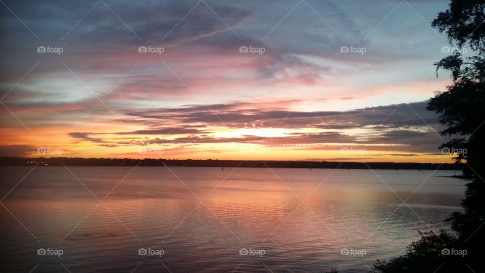 September sunset in New Englan