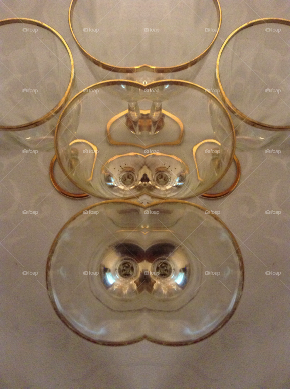 glass abstract gold glasses by quizknight