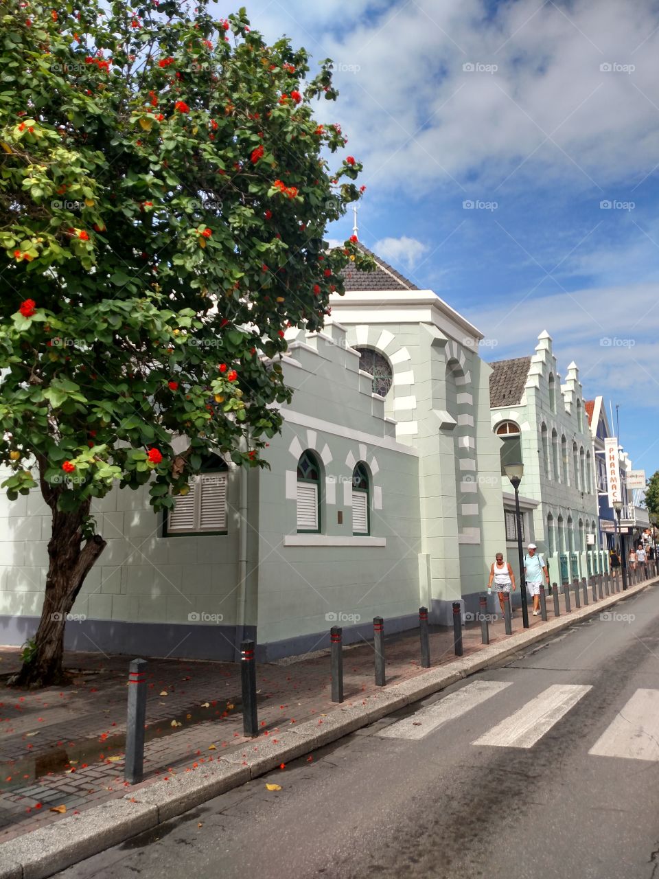 Facade Of Church In Willemstad