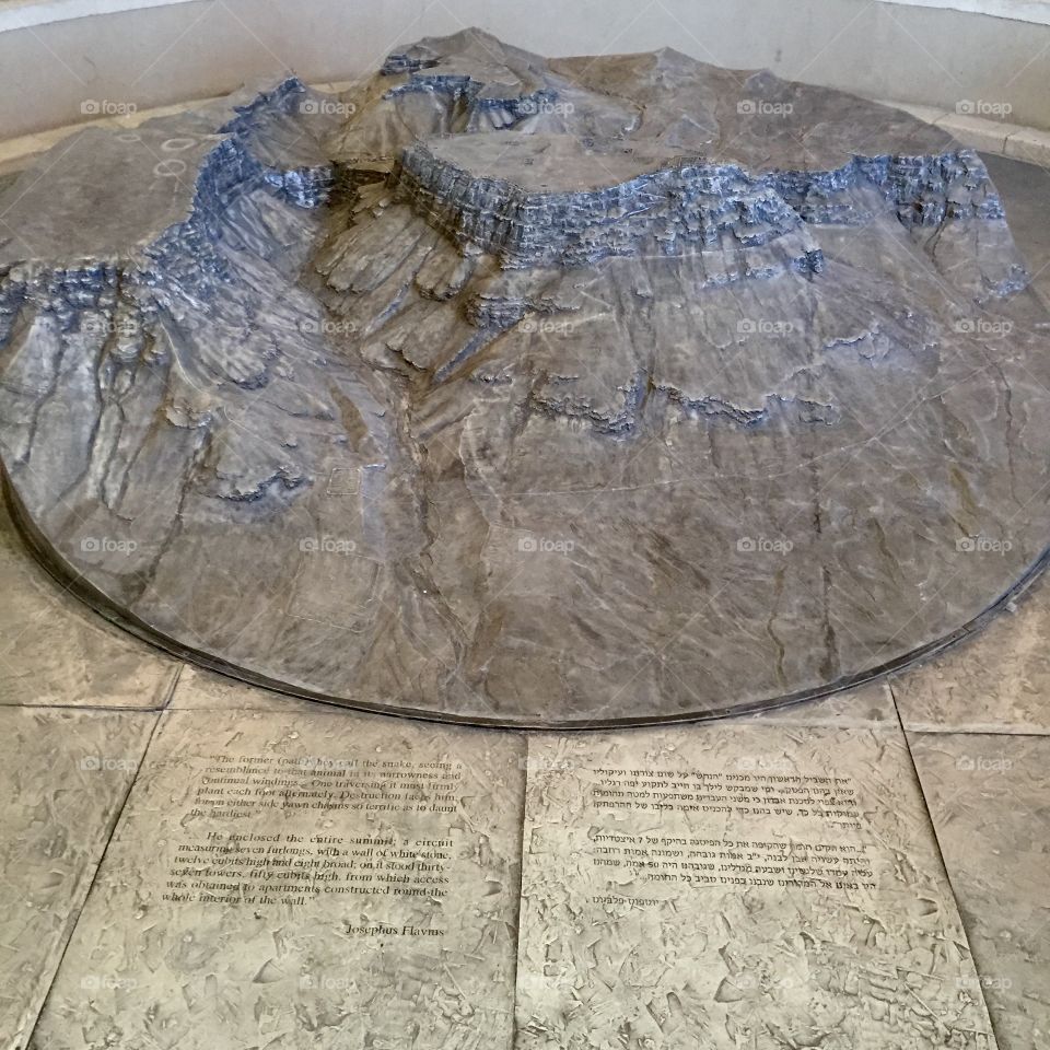 Statue of Masada mountain 