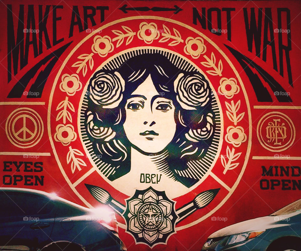 Make Art Not War street art