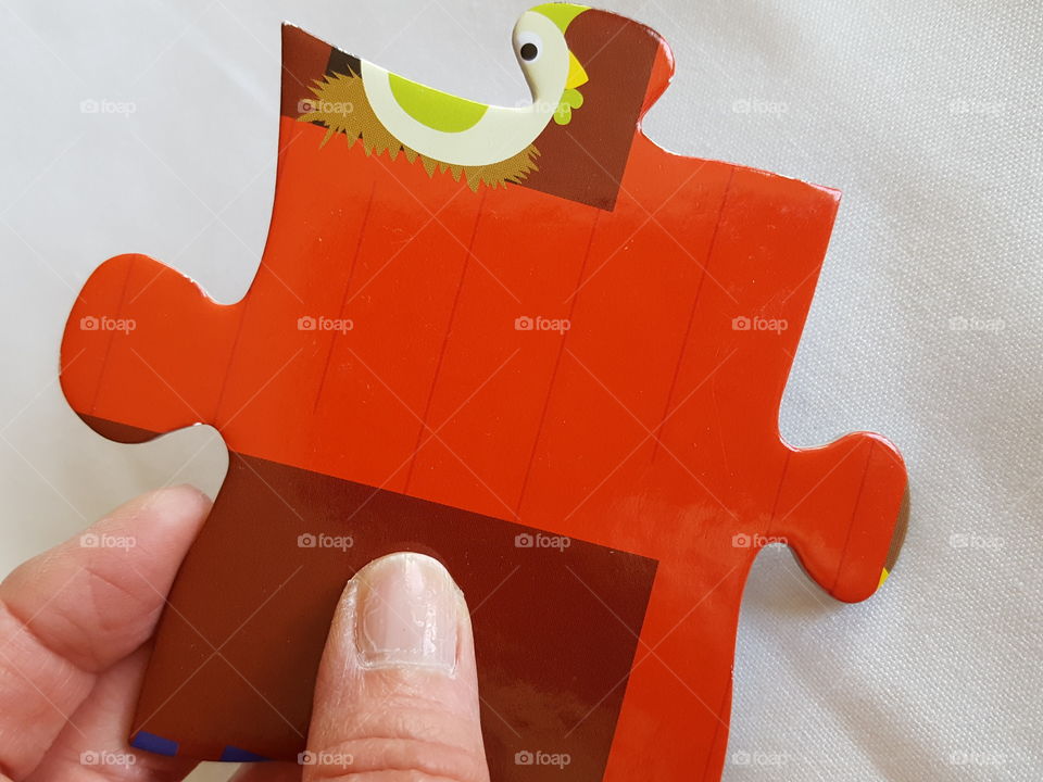 orange puzzle piece