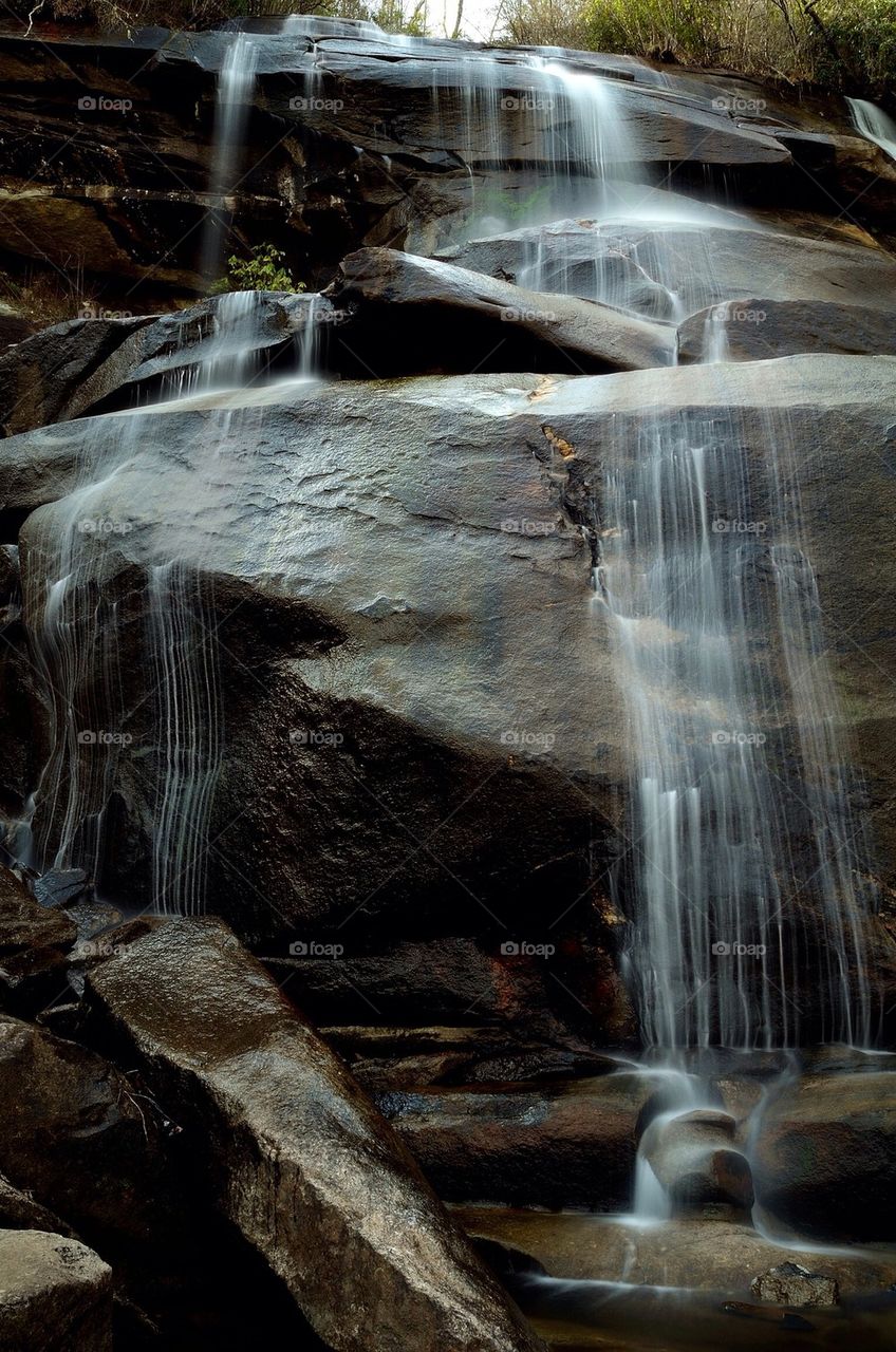 View of waterfall