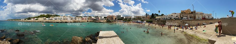 Bagnomaria. beach of santa maria al bagno (lecce)