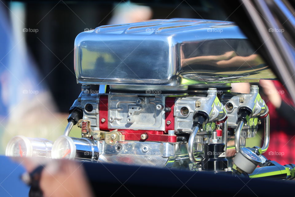 Racing car engine 