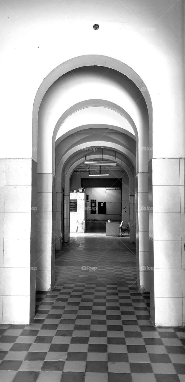 internal structure of the civil hospital of Maracay.  architecture and design