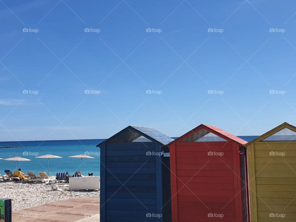 Beach#sea#sky#colors#houses