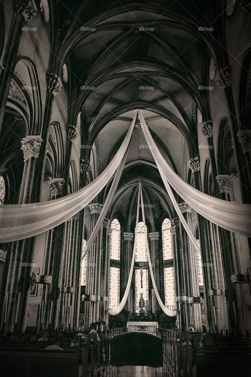 Interior in church