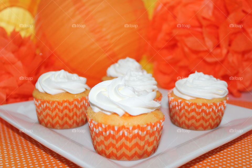 Orange Cupcakes 