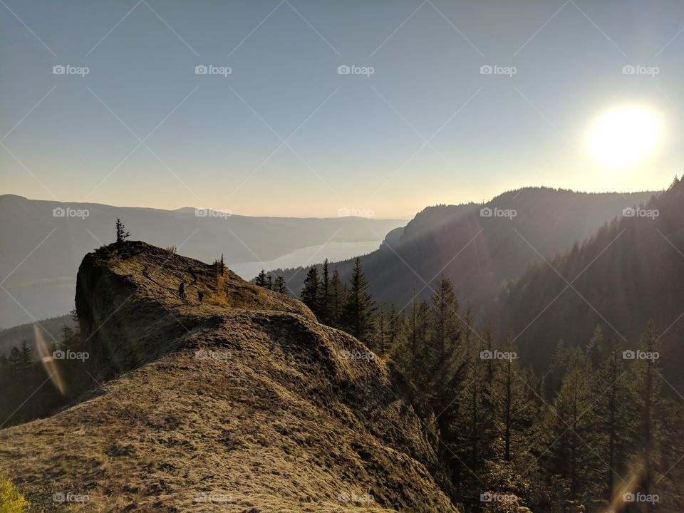 sunset at Archer Mountain
